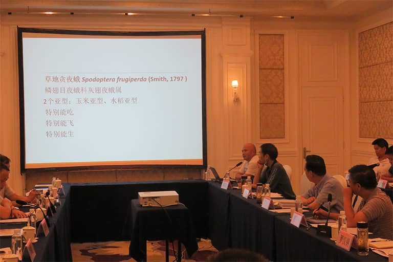 百米生物博士后专家宋东宝介绍生物天敌防控草地贪夜蛾